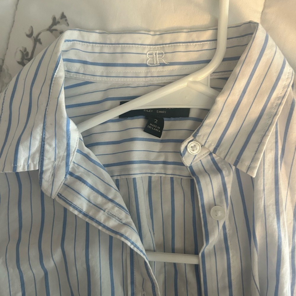 Blue Striped button down - Picture 2 of 4